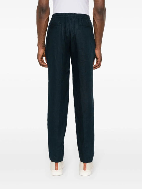 linen tapered trousers